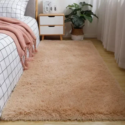 Skin Rectangle Shaggy Carpet