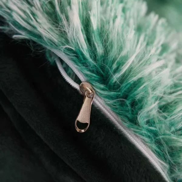 Sea Green Shaggy Bedset - Image 6