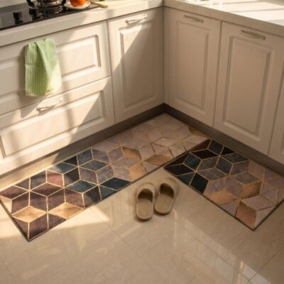 Nude Colours 3D Anti Slip 2 Piece Runner & Mat (Large)