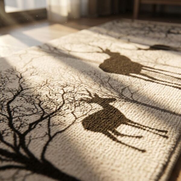 Forest Design Anti Slip 2 Piece Runner & Mat - Image 3