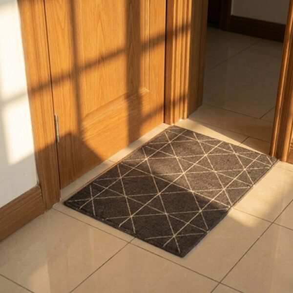 Black Tiles Anti Slip  2 Piece Runner & Mat (LARGE) - Image 3
