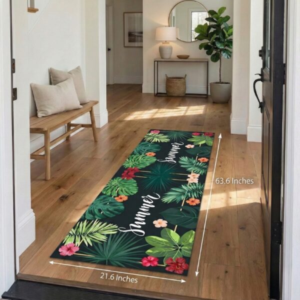 Vibrant Colour Anti Slip 2 Piece Runner & Mat (Large) - Image 6