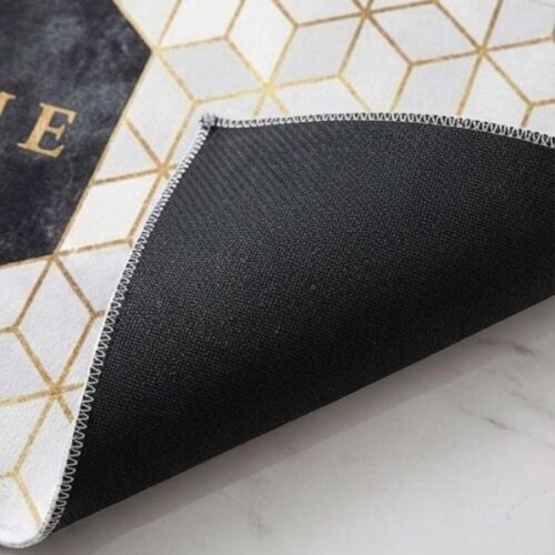 Off White 3D Design Anti Slip 2 Piece Runner & Mat (Large) photo review