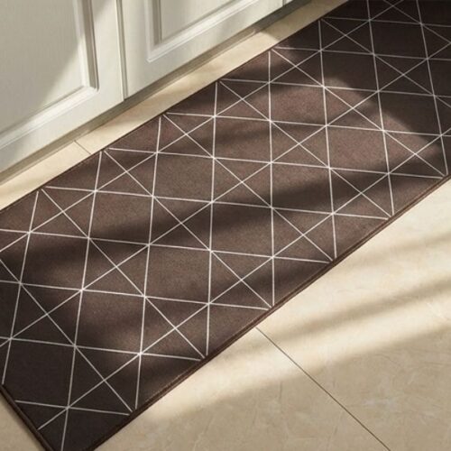Black Tiles Anti Slip  2 Piece Runner & Mat photo review