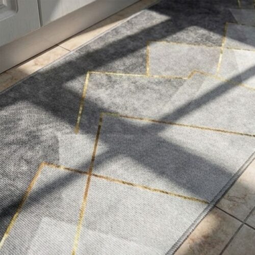 Double Tone Grey Anti Slip 2 Piece Runner & Mat photo review