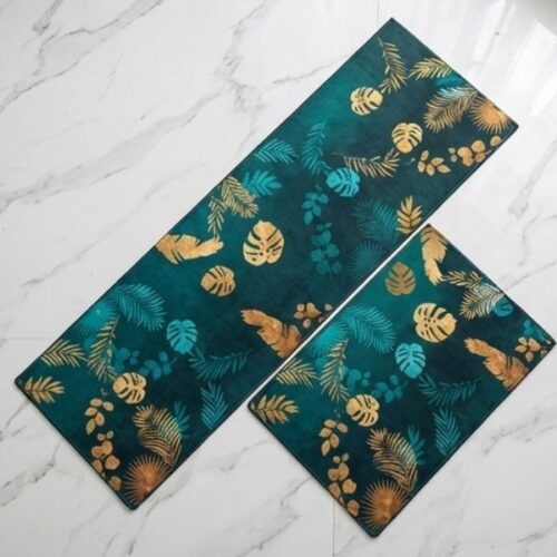 Sea Green Anti Slip 2 Piece Runner & Mat photo review